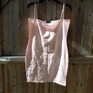 X-Large 12/14 Dress Love Cameron Bodycon Baby Pink Women's Spaghetti Straps NWOT